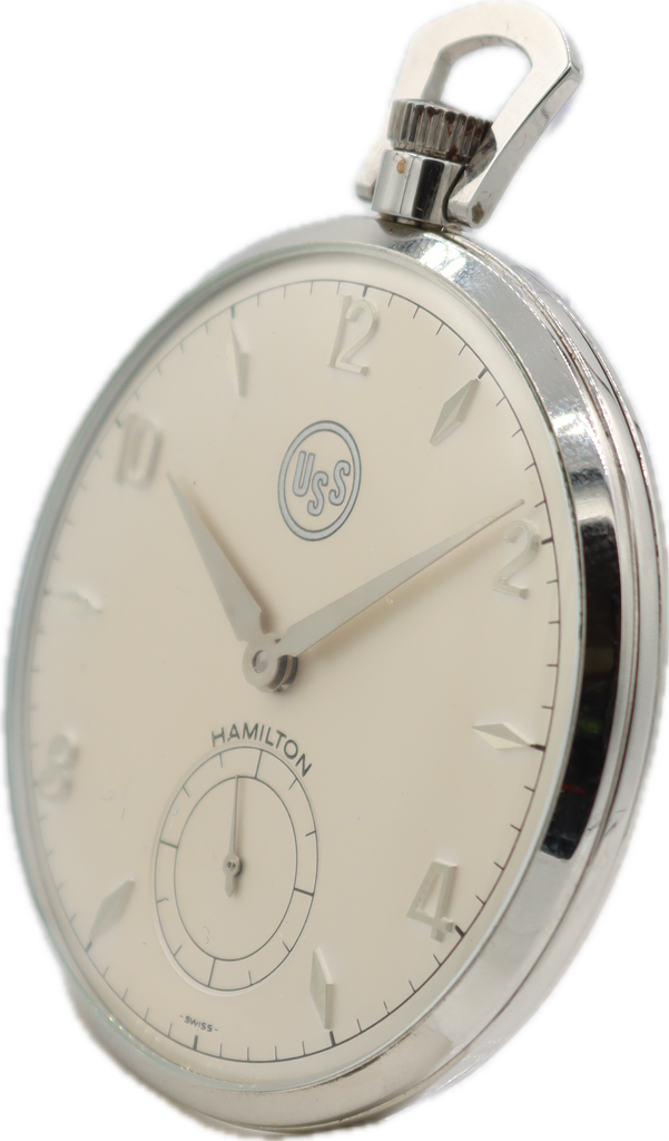 Hamilton mechanical pocket on sale watch