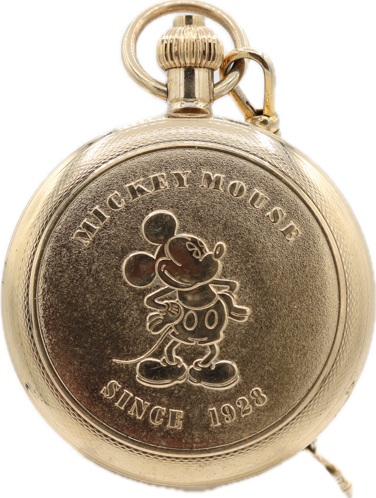 Gold mickey discount mouse pocket watch