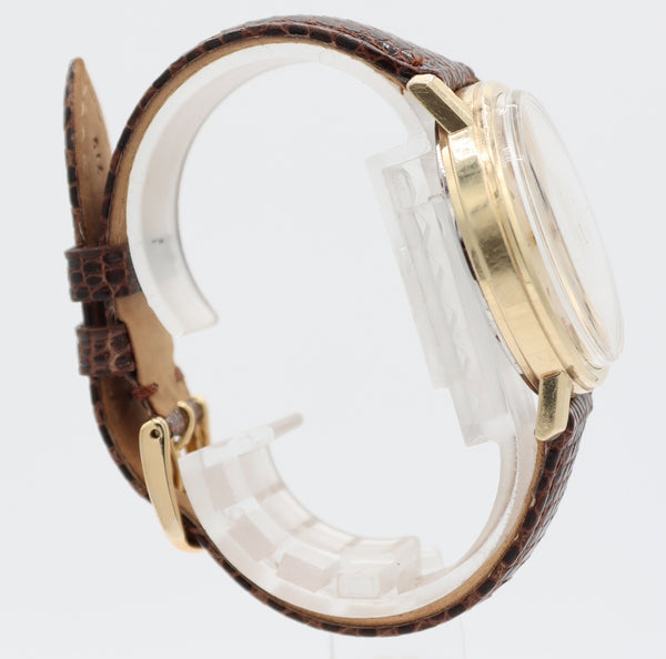 Vintage Omega 198.0032 Deville Men's Tuning Fork Wristwatch 1260 Swiss 14k GF