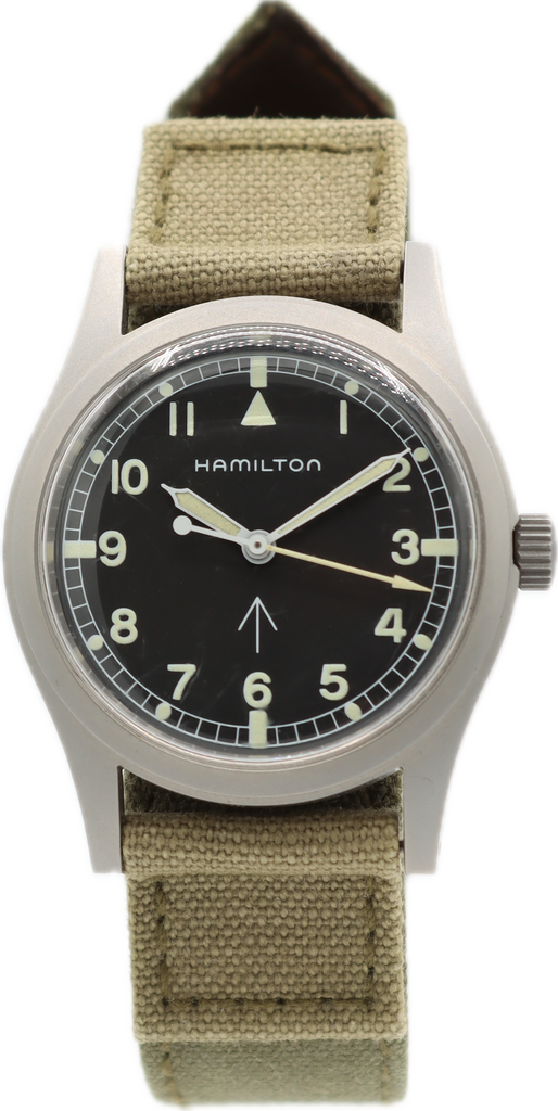 33mm 1992 Hamilton 9965 Khaki Broad Arrow Men s Wristwatch 1Year