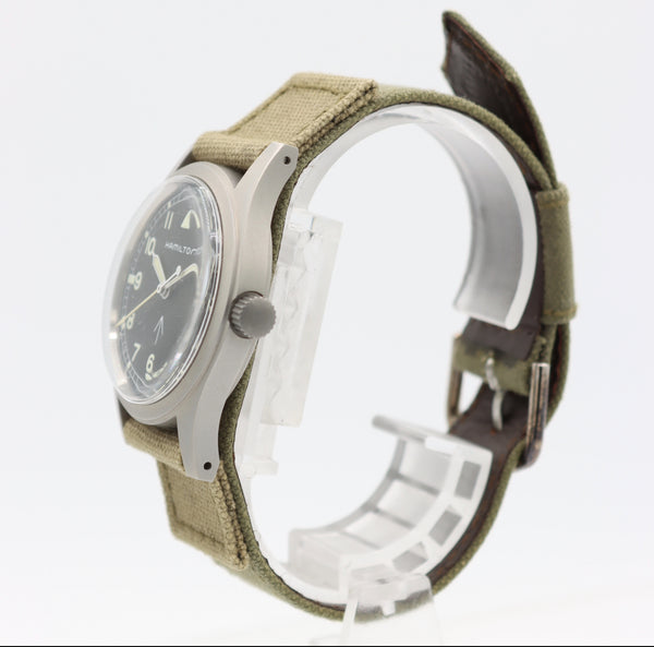 33mm 1992 Hamilton 9965 Khaki Broad Arrow Men's Wristwatch 1Year Production Rare