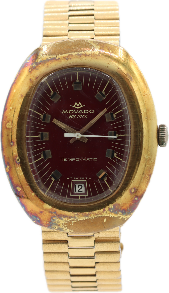 Vintage 35mm Movado Tempo-Matic Men's Automatic Wristwatch 2562PC w NSA Band