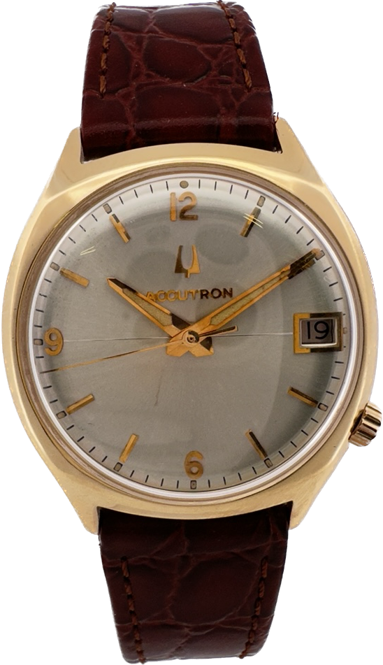 Vintage Bulova Accutron Men's Tuning Fork Wristwatch 218 1 14k Gold Serviced