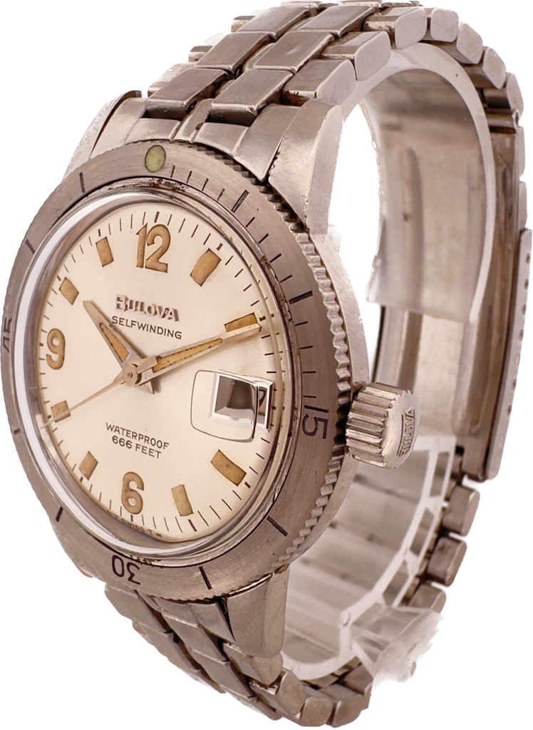 Vintage 1967 Bulova 386 4 Deep Sea Diver Men s Automatic Wristwatch St thewatchpreserve