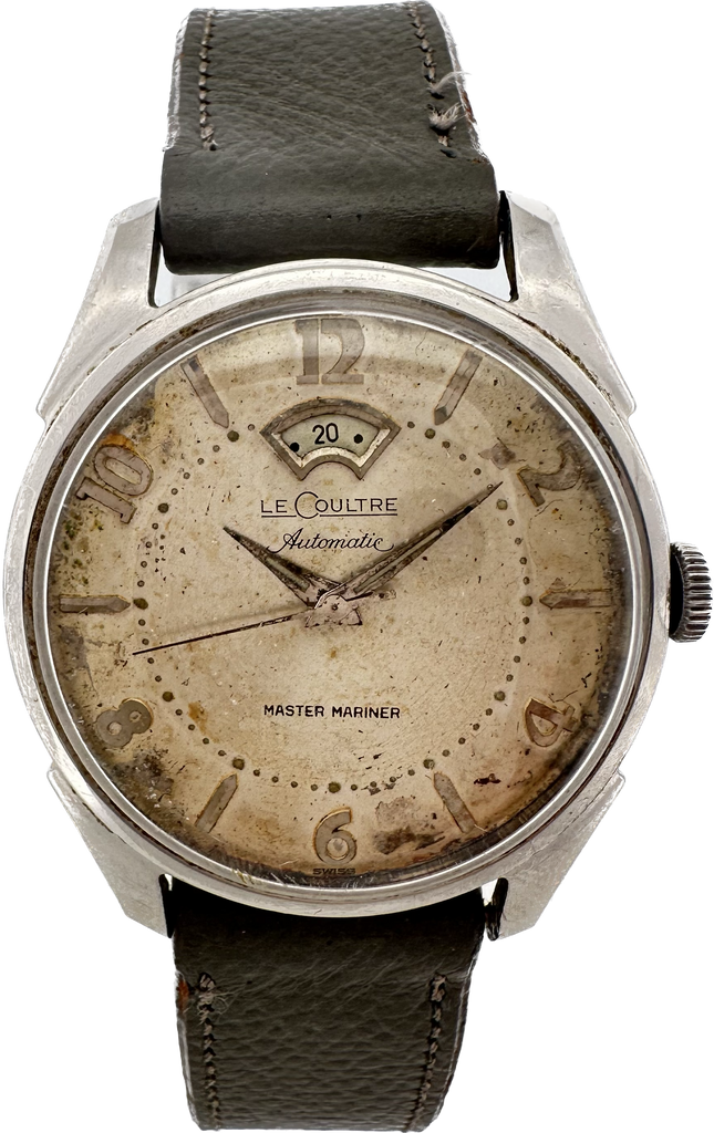 Vintage LeCoultre Master Mariner Men's Bumper Automatic Wristwatch w Power Reserve