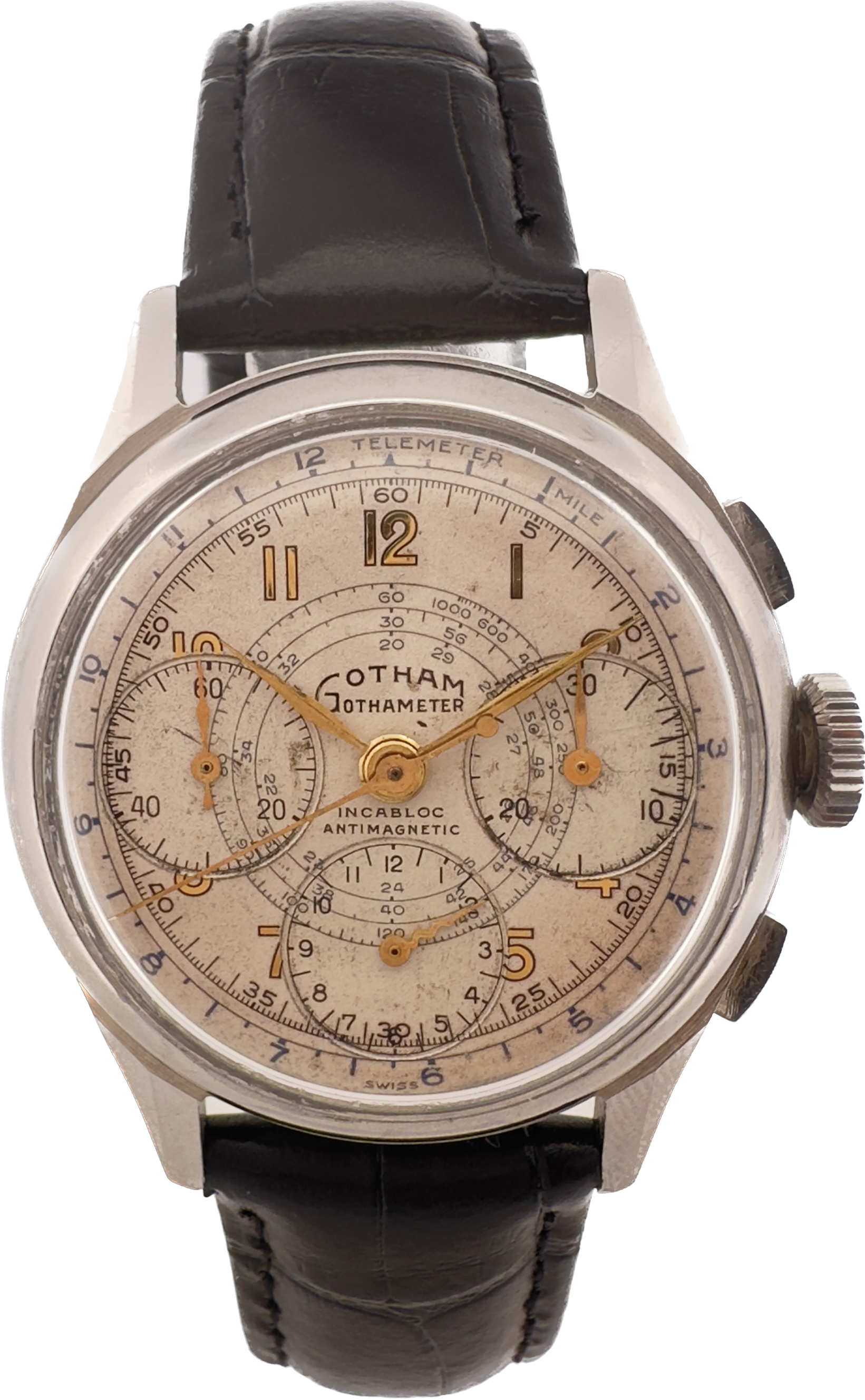 Vintage Gotham Gothameter Men s Chronograph Wristwatch