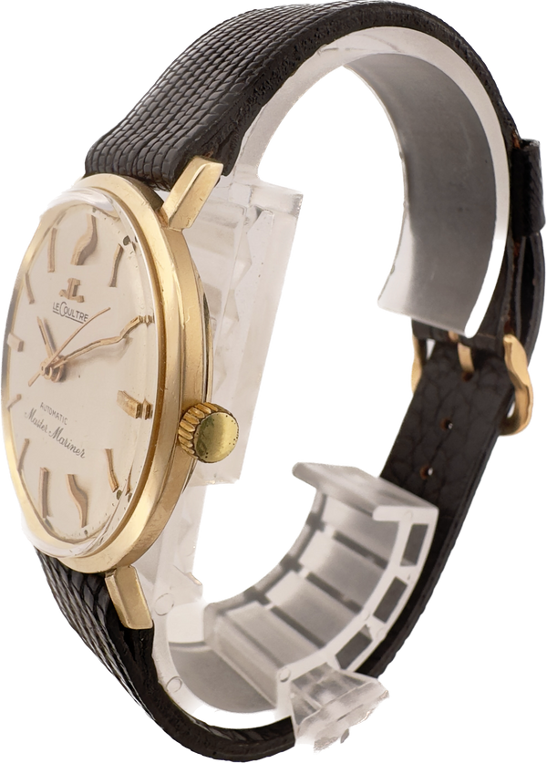 Vintage LeCoultre Master Mariner Men's Automatic Wristwatch 14k Gold Swiss