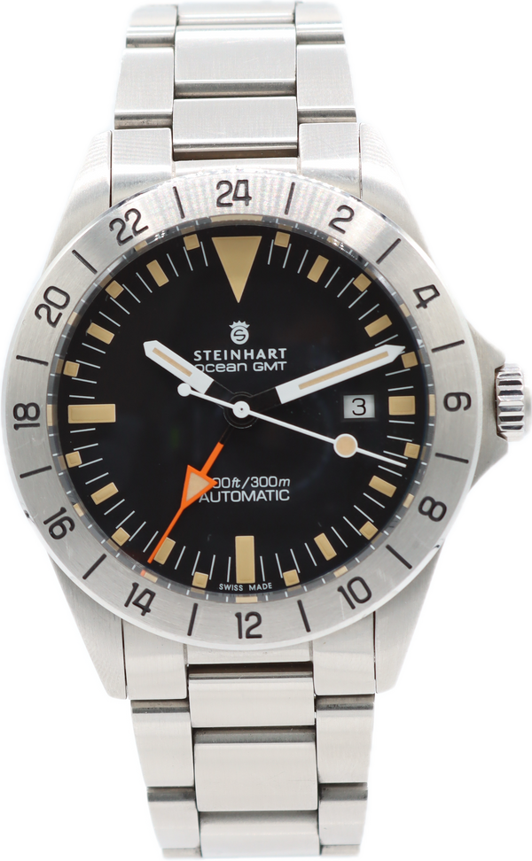 42mm Steinhart 103-0713 Ocean One GMT Men Automatic Wristwatch SW330 Swiss Steel