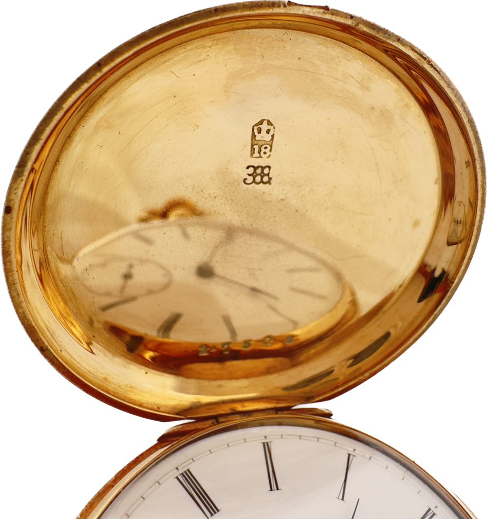 Antique 44mm Early Longines E Francillon Key Wind Hunter Pocket Watch
