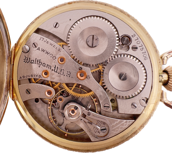 Antique 12S Waltham Secometer Pocket Watch 14k GF from New York Stock Exchange