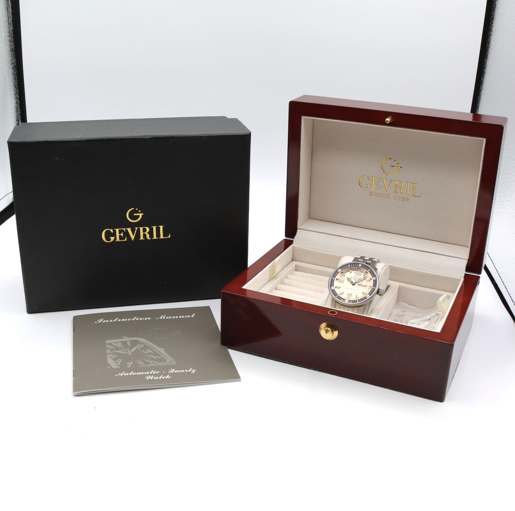 42mm Gevrill 4011 GV2 Stadium Limited' Men's Automatic Wristwatch Swiss Steel