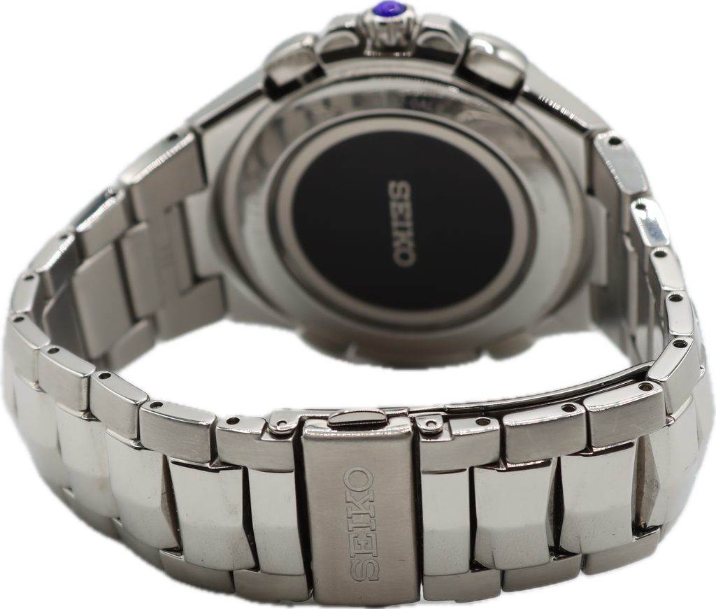 44.5mm Seiko SSG009 Coutura Men s Quartz Chronograph Wristwatch