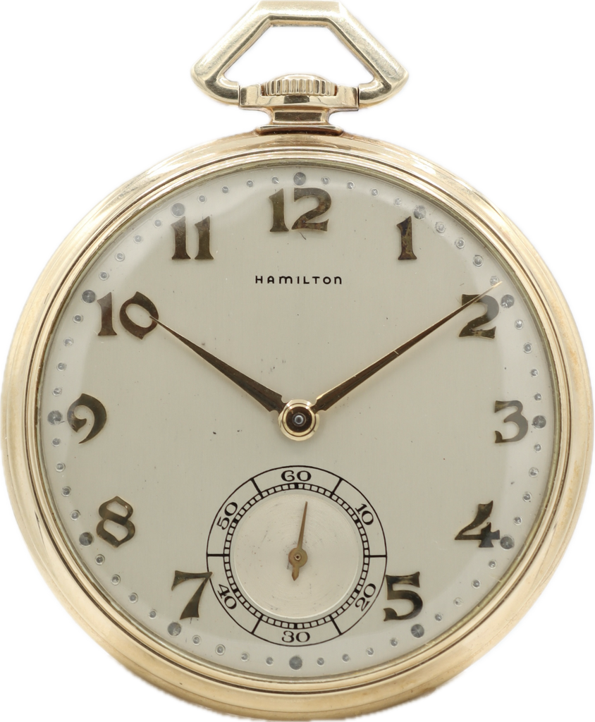 Hamilton pocket sales watch 21 jewels
