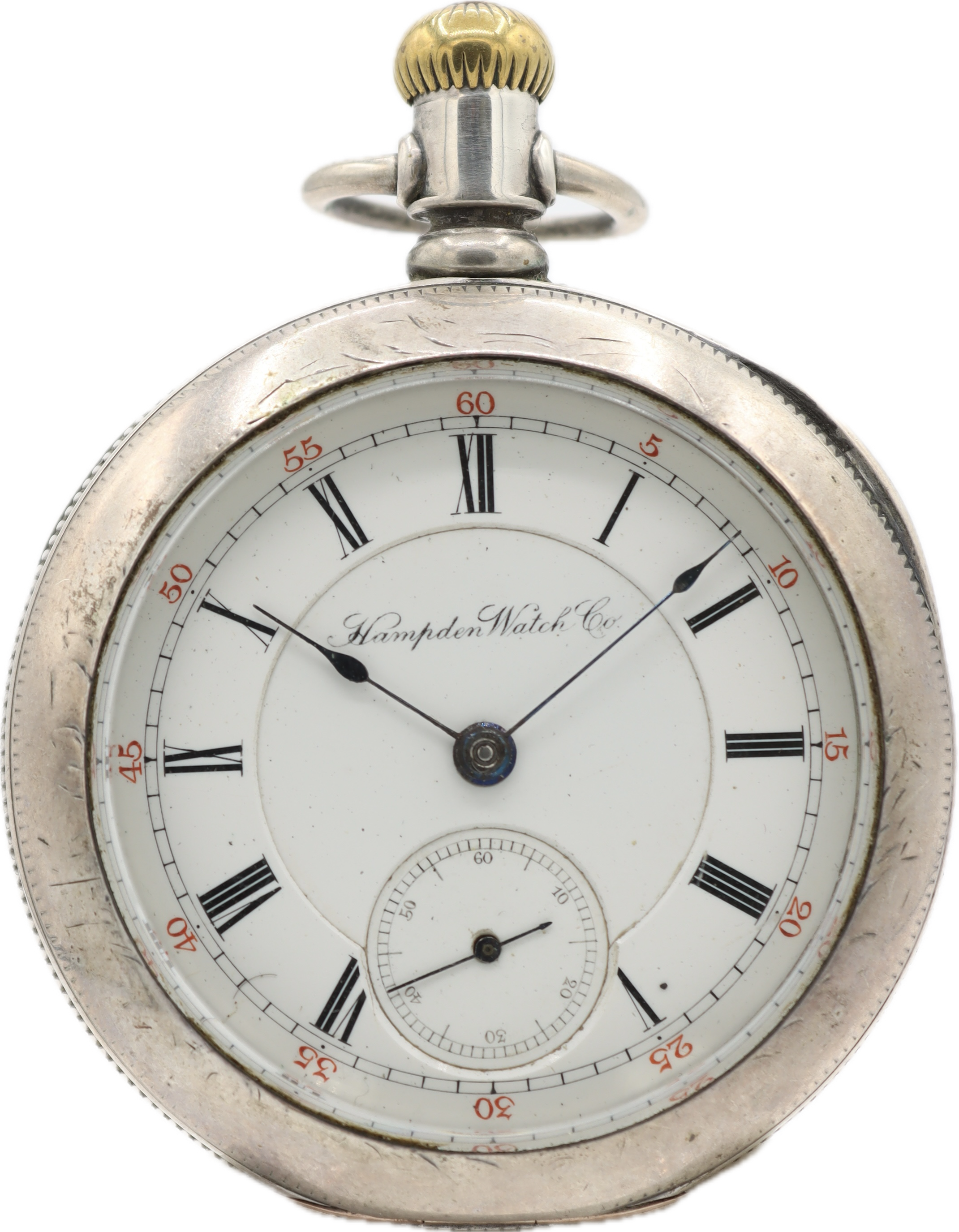 Vintage hampden hot sale pocket watch