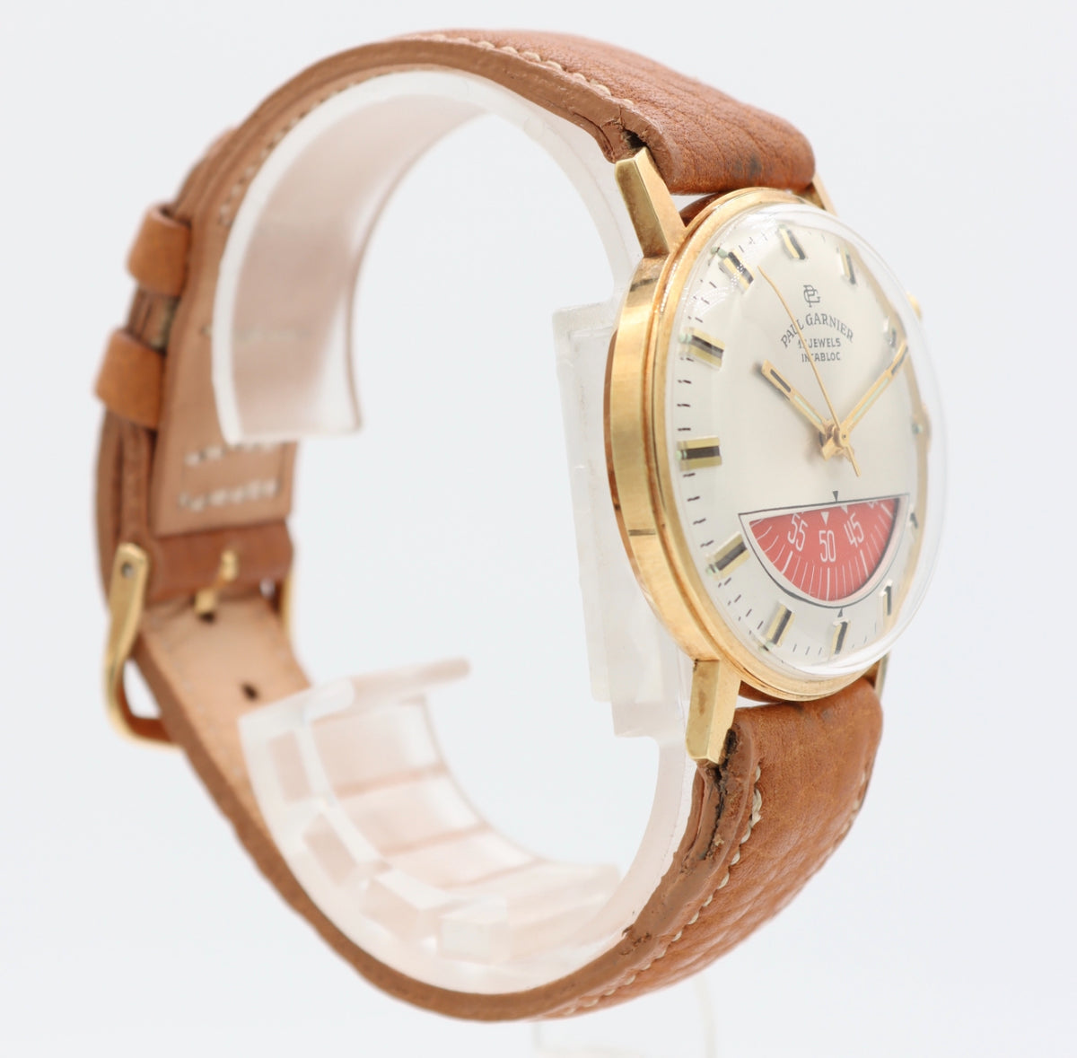 Vintage 34mm Paul Garnier Parking Meter Minu-Stop Men Mechanical Wrist ...