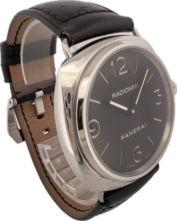 45mm Panerai Radiomir Men's Mechanical Wristwatch PAM00210 Steel w Full Set