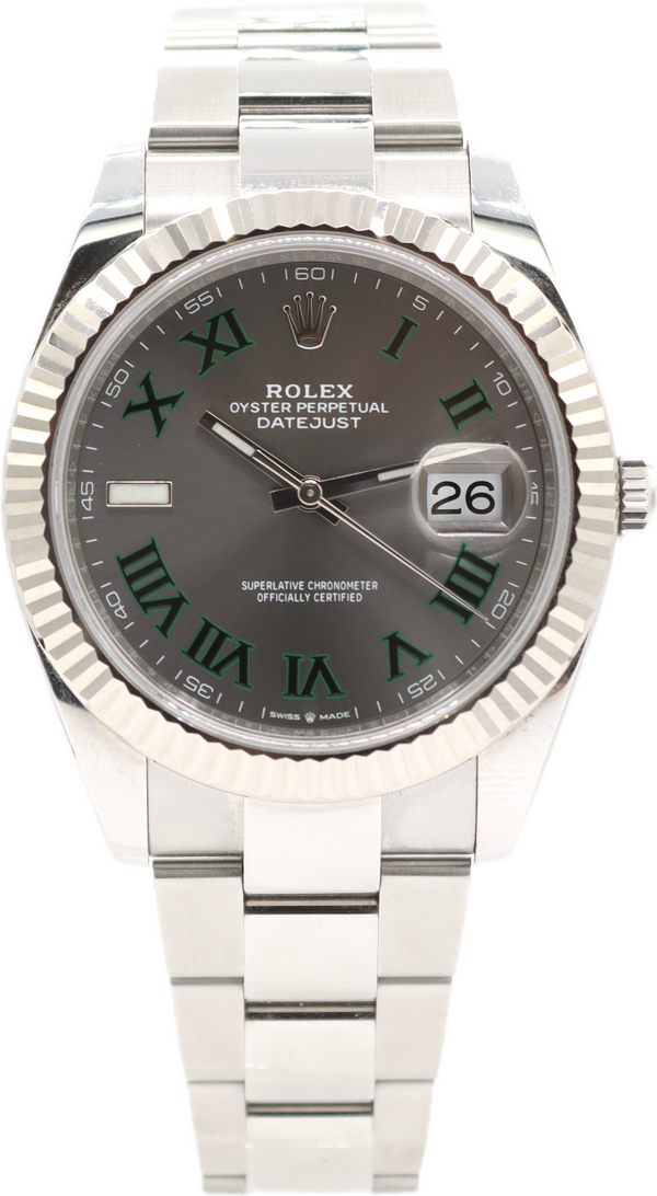 41mm 2022 Rolex 126334 Datejust Wimbledon Men's Automatic Wristwatch  3235 Steel