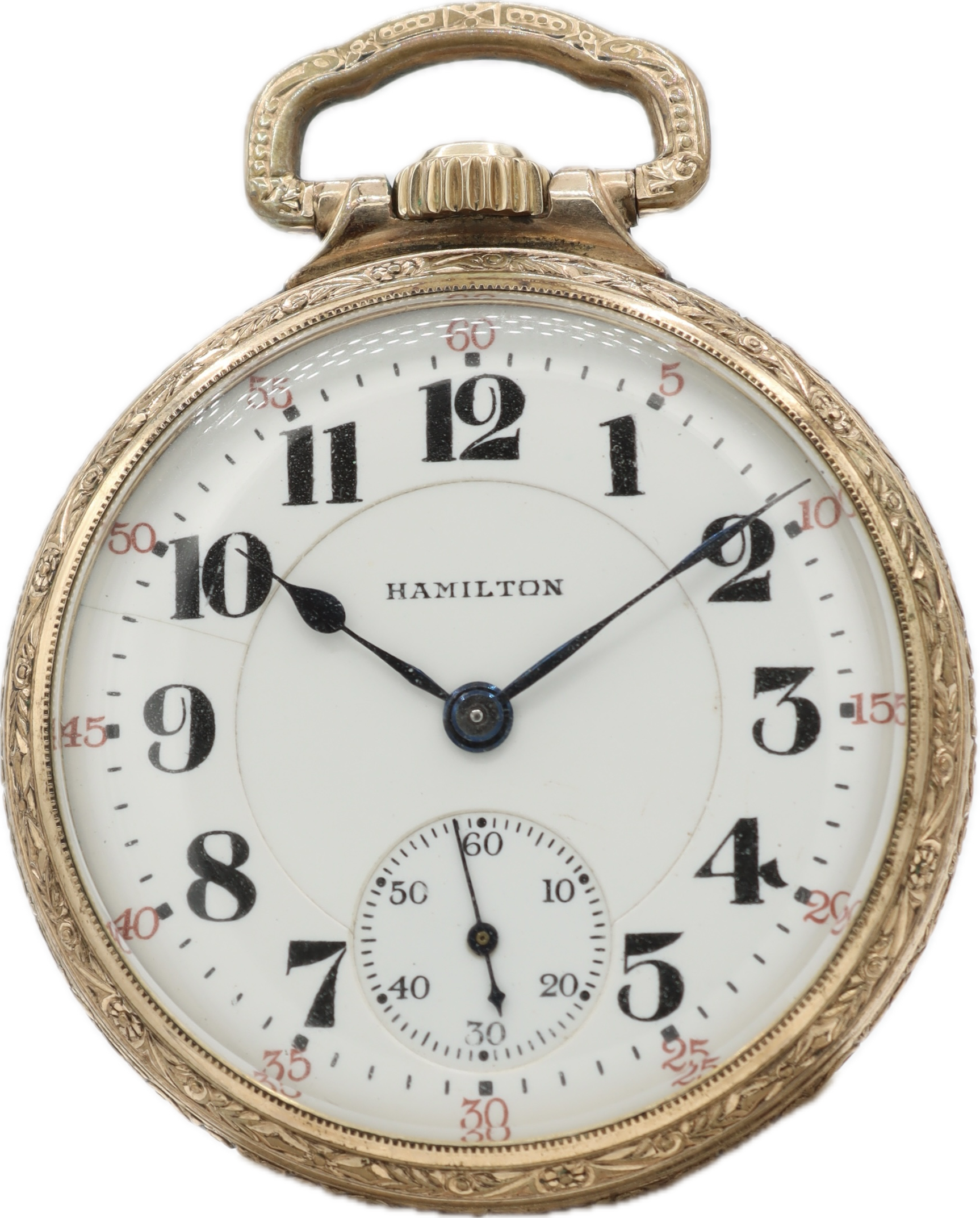 Antique 16s Hamilton 23 Jewel Mechanical Railroad Pocket Watch