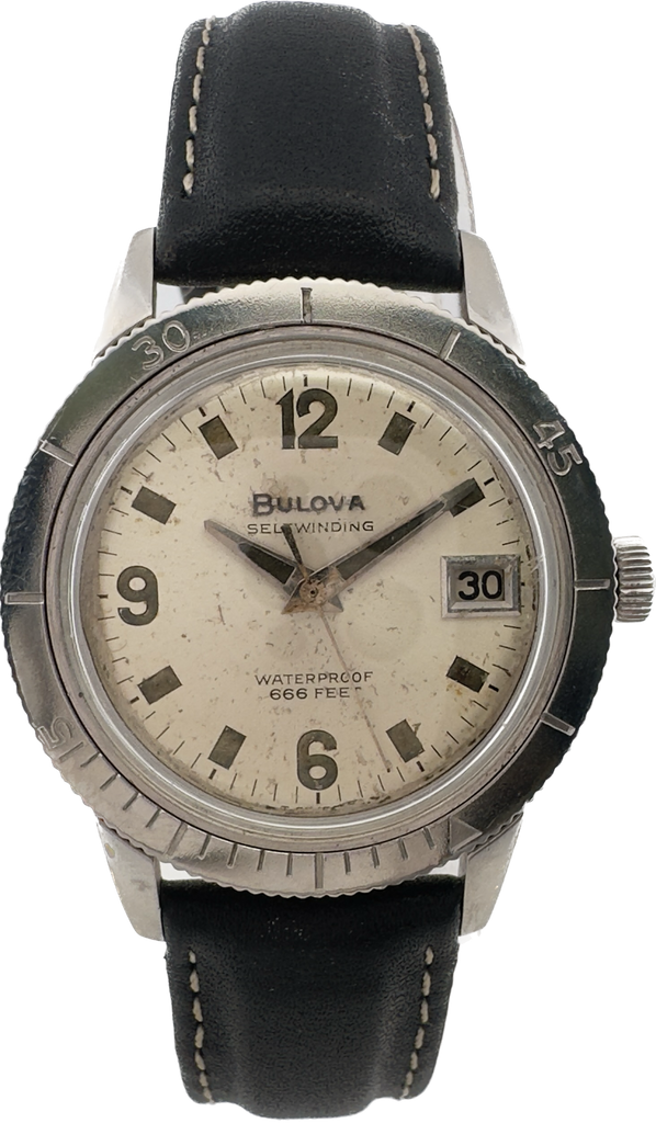 Vintage 1965 Bulova Deep Sea Diver 17 Jewel Men's Automatic Wristwatch 11ALACD