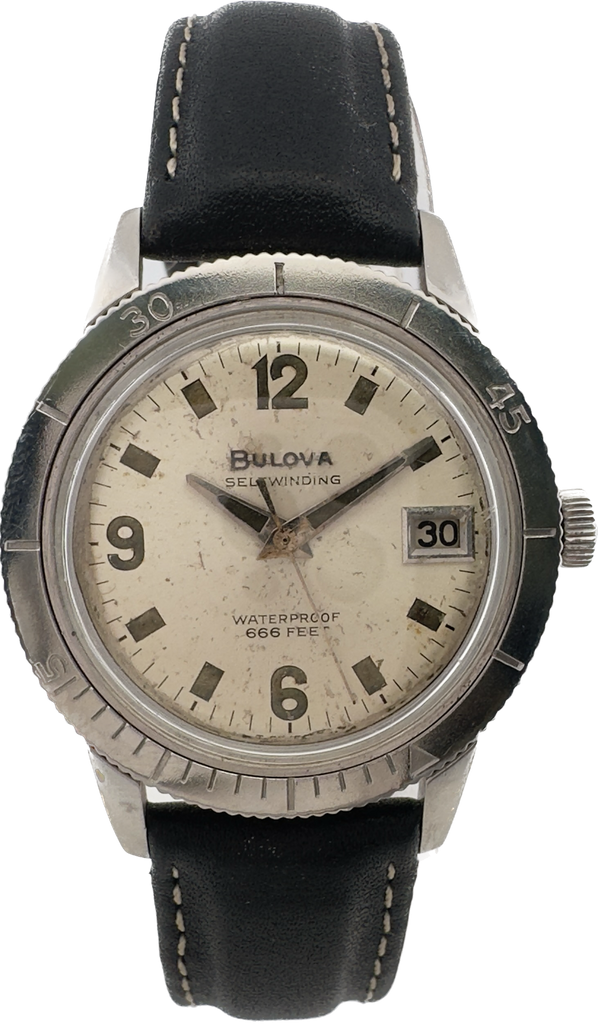 Vintage 1965 Bulova Deep Sea Diver 17 Jewel Men s Automatic Wristwatch 11ALACD