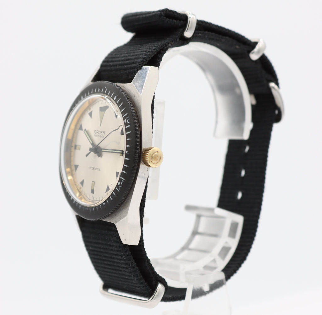 Vintage 35mm Gruen Skin Diver Men's Mechanical Wristwatch N