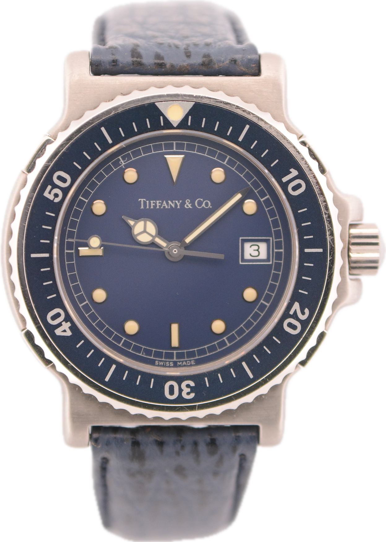 Vintage 39mm 1990's Tiffany & Co. Diver's 200m Men's Quartz