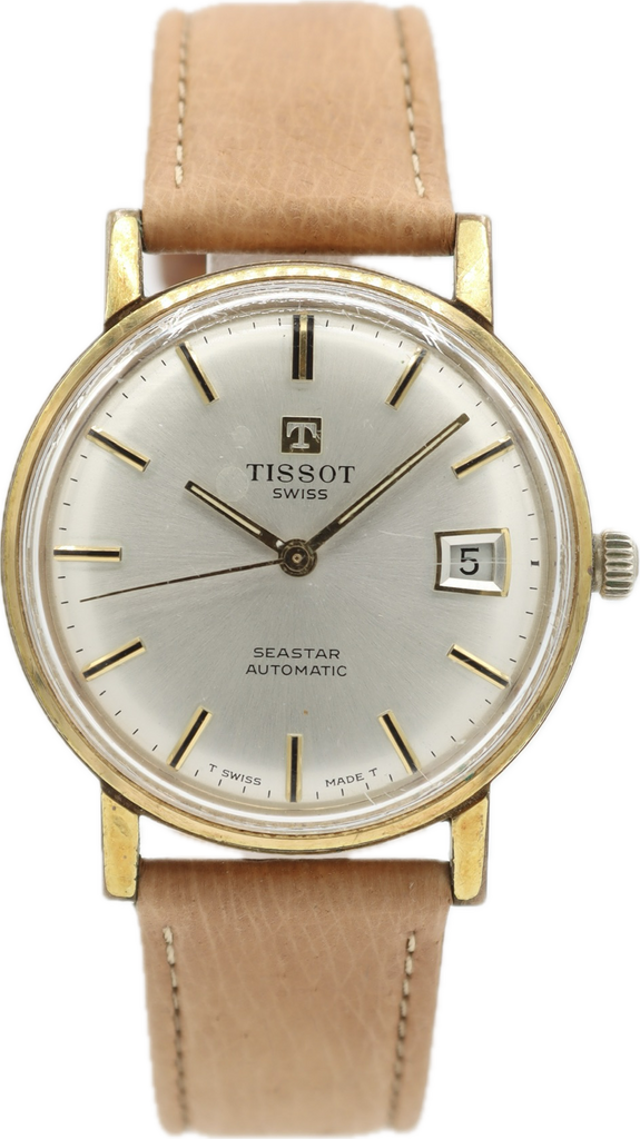 Vintage 34mm Tissot 44520-5 Seastar Men's Automatic Wristwatch 2481 Swiss Made