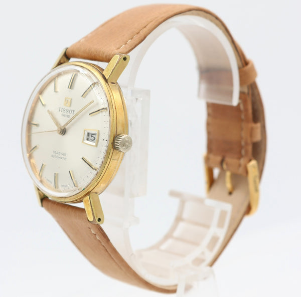 Vintage 34mm Tissot 44520-5 Seastar Men's Automatic Wristwatch 2481 Swiss Made
