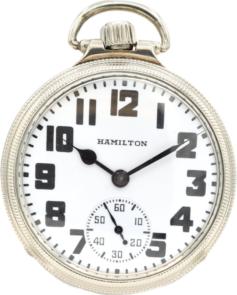Antique 16 Size Hamilton Mechanical Railroad Pocket Watch 974 Special 10k GF