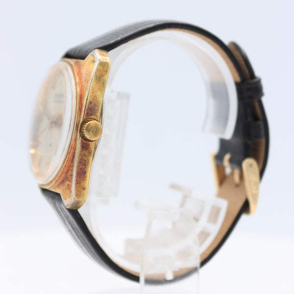 Vintage Dufonte 905-6031 Sunburst Date Men's Automatic Wristwatch 905 Gold Tone