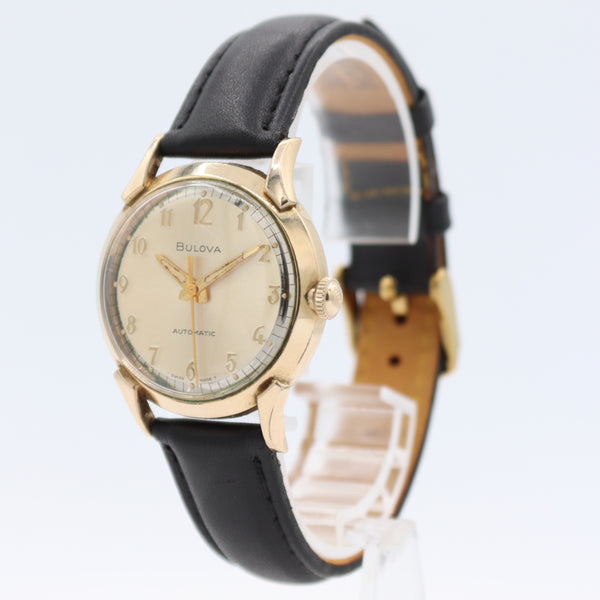 Vintage 1968 Bulova 2062 Elegant Men's Mechanical Wristwatch 11BLAC 10k RGP