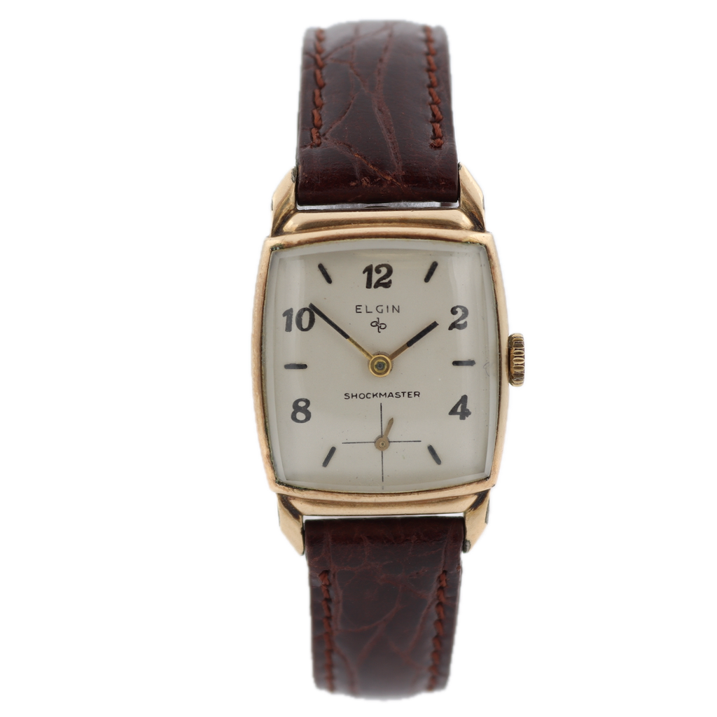 Vintage Elgin 4608 17 Jewel Men's Mechanical Wristwatch 558 USA 10k Gold Filled