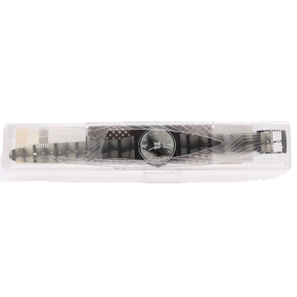 34mm 1996 Swatch GB168 Yoko Ono Men's Quartz Wristwatch Swiss Film No. 4 W/Case