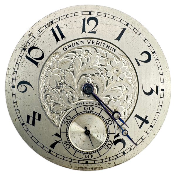 Antique 10s Gruen Verithin 15 Jewel Mechanical Pocket Watch Movement Swiss