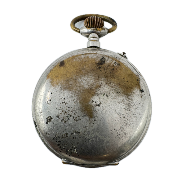 Antique Systeme Roskopf Multicolor Dial Pocket Watch Gunmetal for Parts