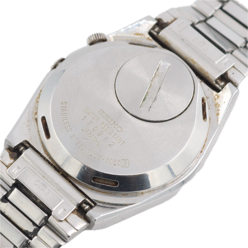 Vintage Seiko 7223-6050 SQ Alarm Day date Men's Quartz Wristwatch