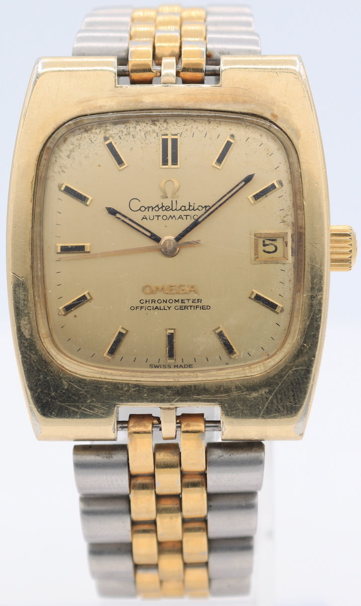 金のわらじ 999.9 MITSUMASA GOLD Vintage Omega 168.0058 Constellation Chronometer Men's