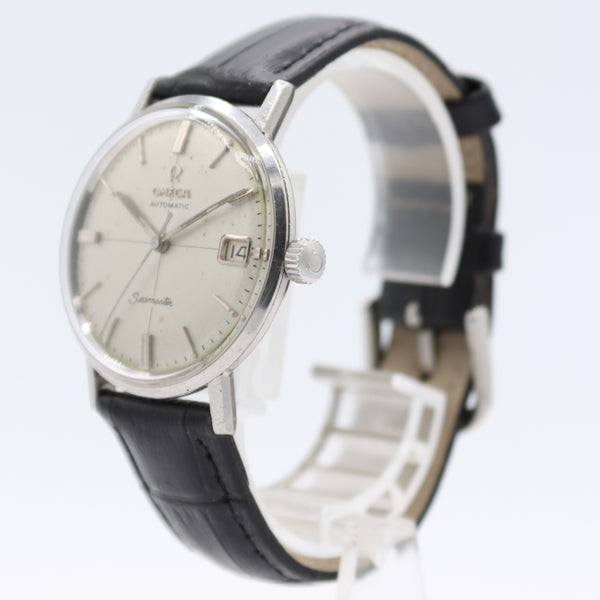Vintage 34mm Omega Seamaster Date Men's Automatic Wristwatch Waterproof Serviced