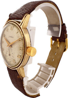 Vintage 31.5mm Illinois 9512 Men's Manual Wristwatch Swiss 10k RGP w Waffle Dial