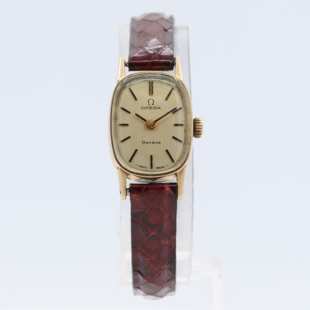 1972 Omega 511.414 Cocktail Ladies Mechanical Wristwatch 485 Swiss Gold Plated