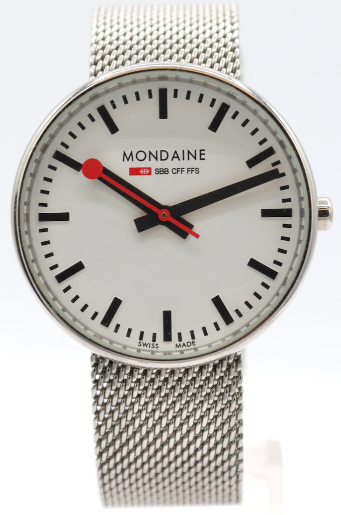 35mm Mondaine 30362 Swiss Railways Men's Quartz Wristwatch Swiss Steel