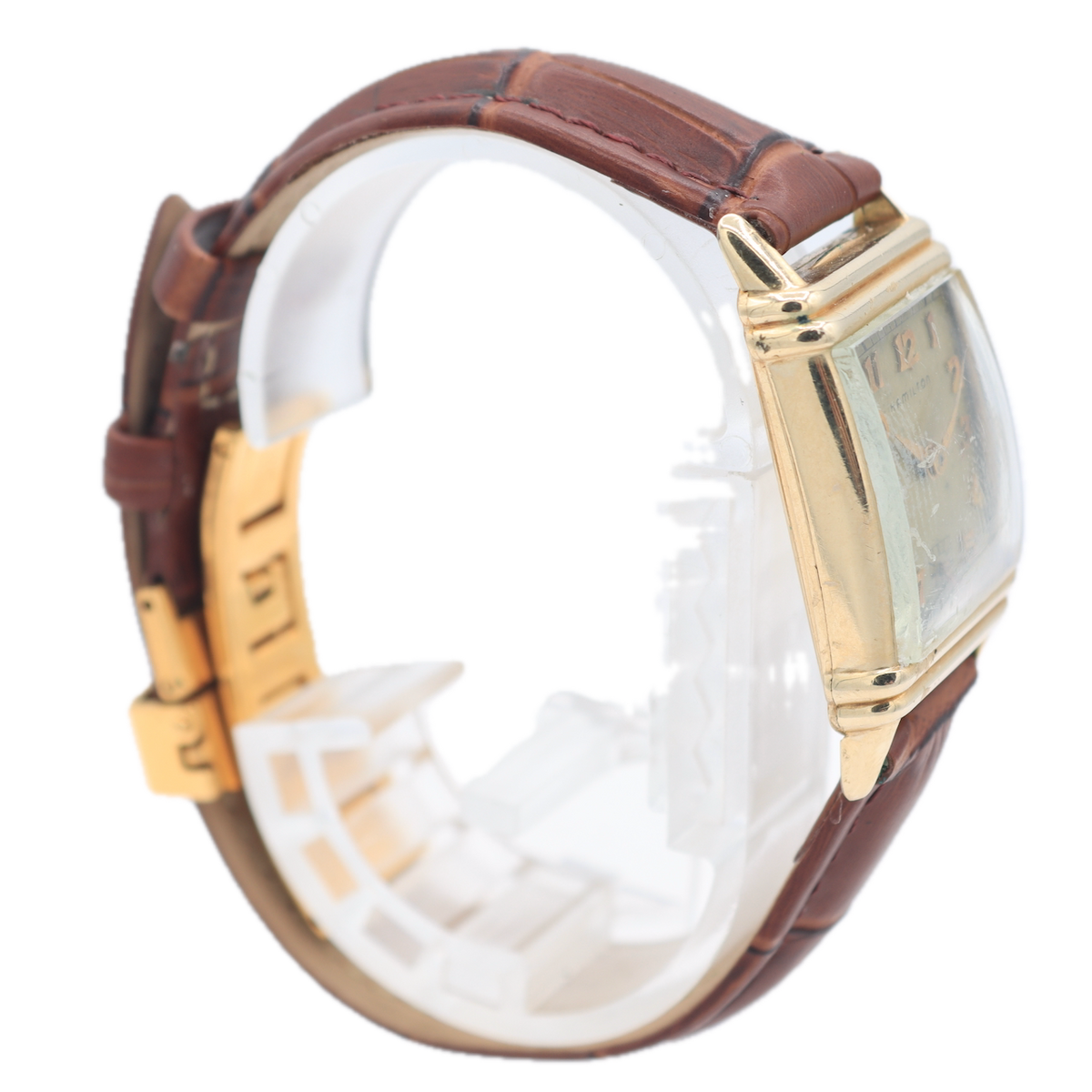 Vintage Hamilton Rectangular Deco Men's Mechanical Wristwatch 982 USA ...