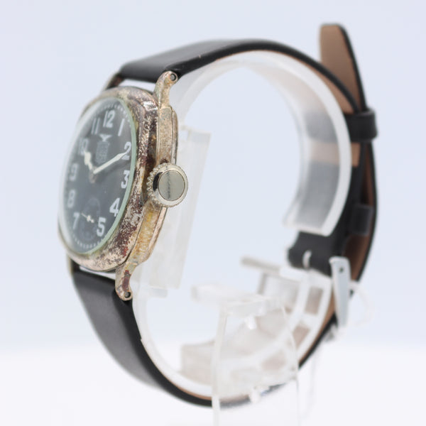 Vintage 1919 Elgin Pershing Men's Mechanical Wristwatch 462 Sterling Silver