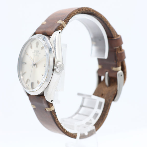 Vintage 34mm 1960s Rolex 5500 Air King Men's Wristwatch 1520 Swiss Steel Runs
