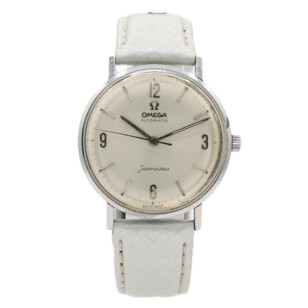 Vintage 34mm Omega Seamaster 17 Jewel Men's Automatic Wristwatch Swiss