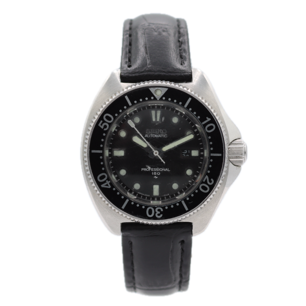 Vintage 36mm Seiko 2205-0760 Diver 17j Ladies Automatic Wristwatch Japan Steel