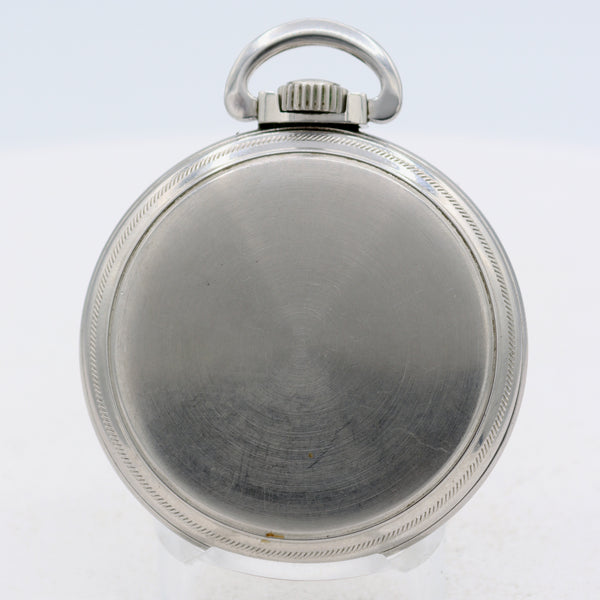 Antique 18s Hamilton Traffic Special Mechanical Pocket Watch 669 Steel Swiss
