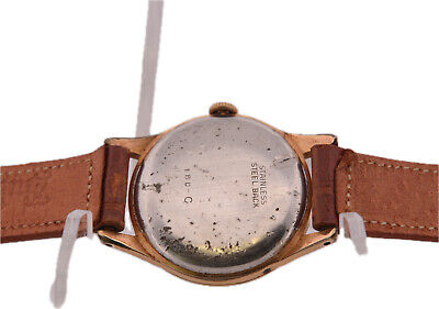 Vintage 31mm Britix Triple Calendar Men Mechanical Wristwatch