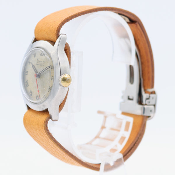 Vintage 29mm Liban 17 Jewel Men's Mechanical Wristwatch Swiss Stainless Steel