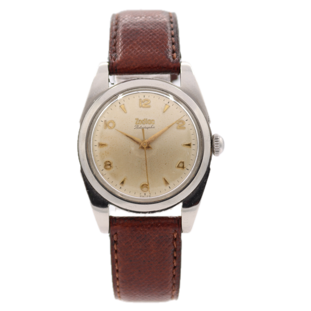 Vintage 32.5mm Zodiac 656 Rotographic 17J Men's Automatic Wristwatch AS 1361